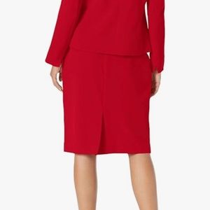 Pencil Work Business Casual Classy Classic Girly Cherry Boss Girl Midi Skirt